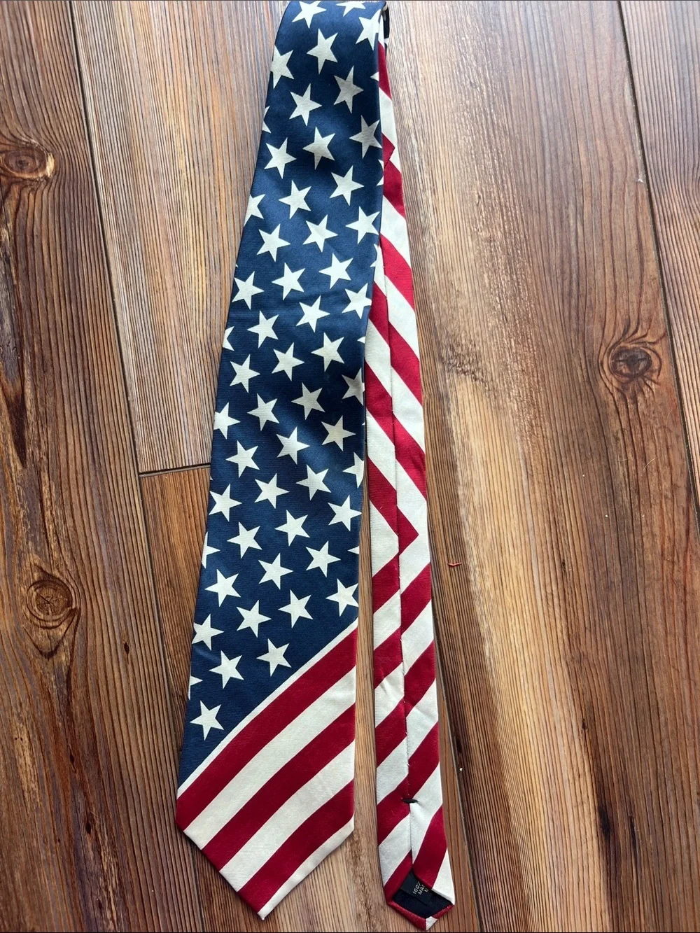American Flag Pattern Men's Tie - Red, White & Blue